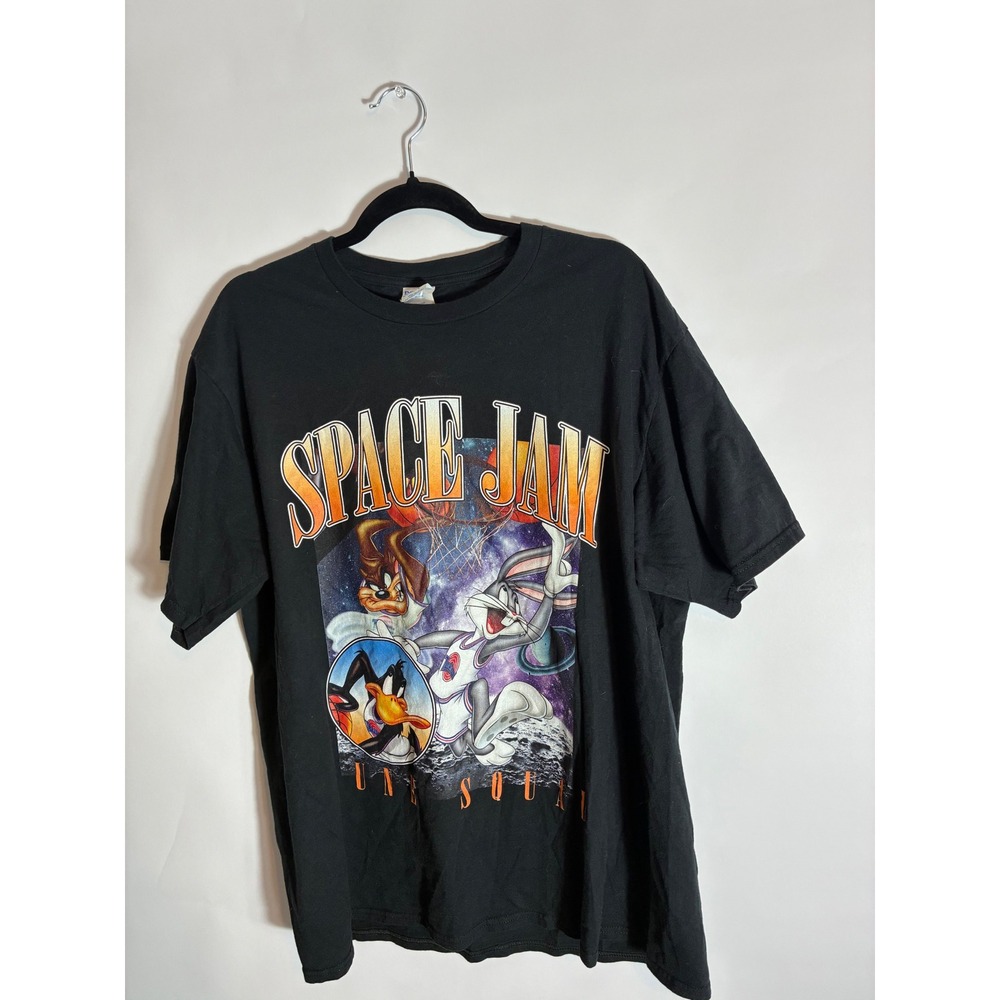 Space Jam Tune Squad Graphic Tee Black Port & Company Looney Tunes Bugs Bunny XL - Picture 1 of 7